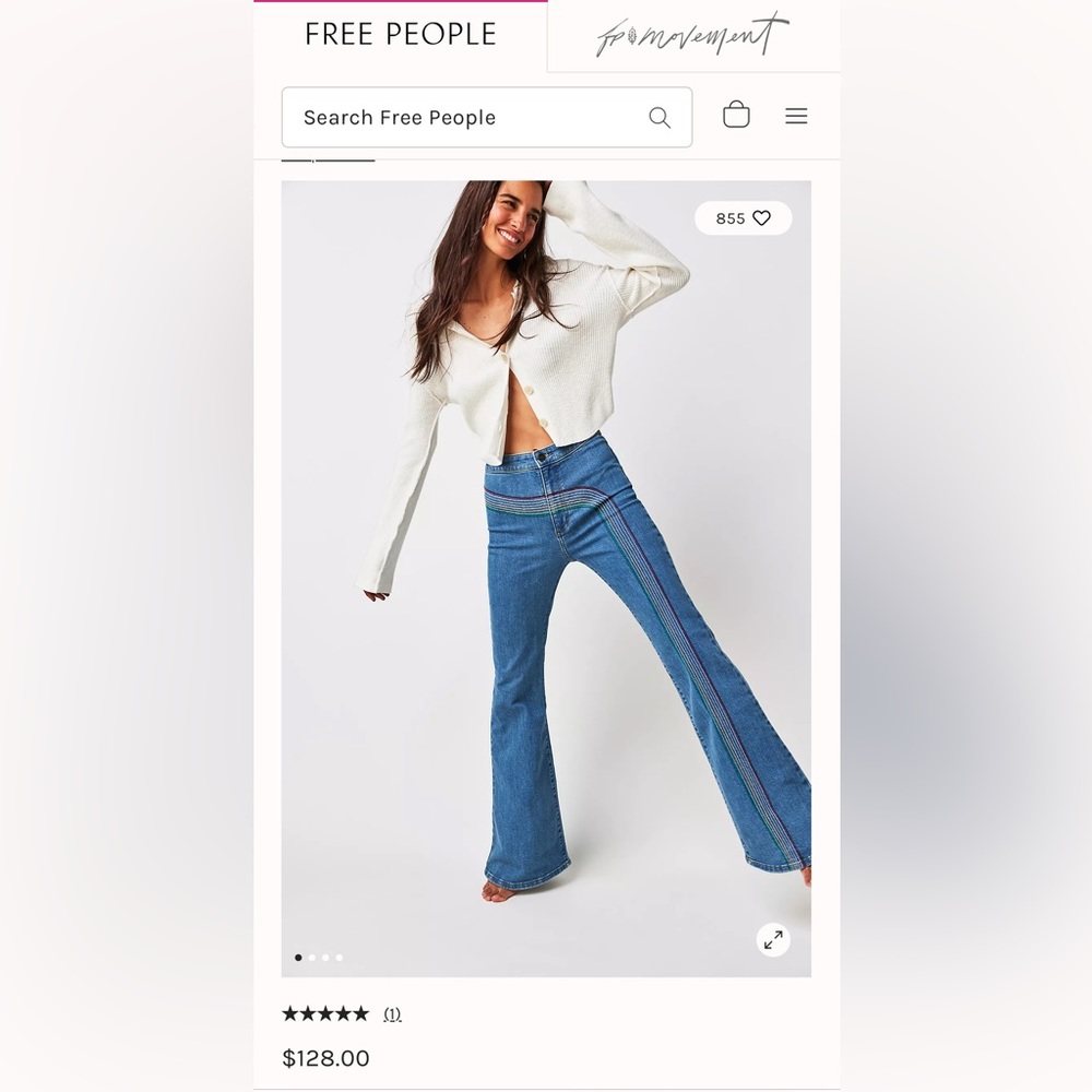 Lee rainbow super flare pants